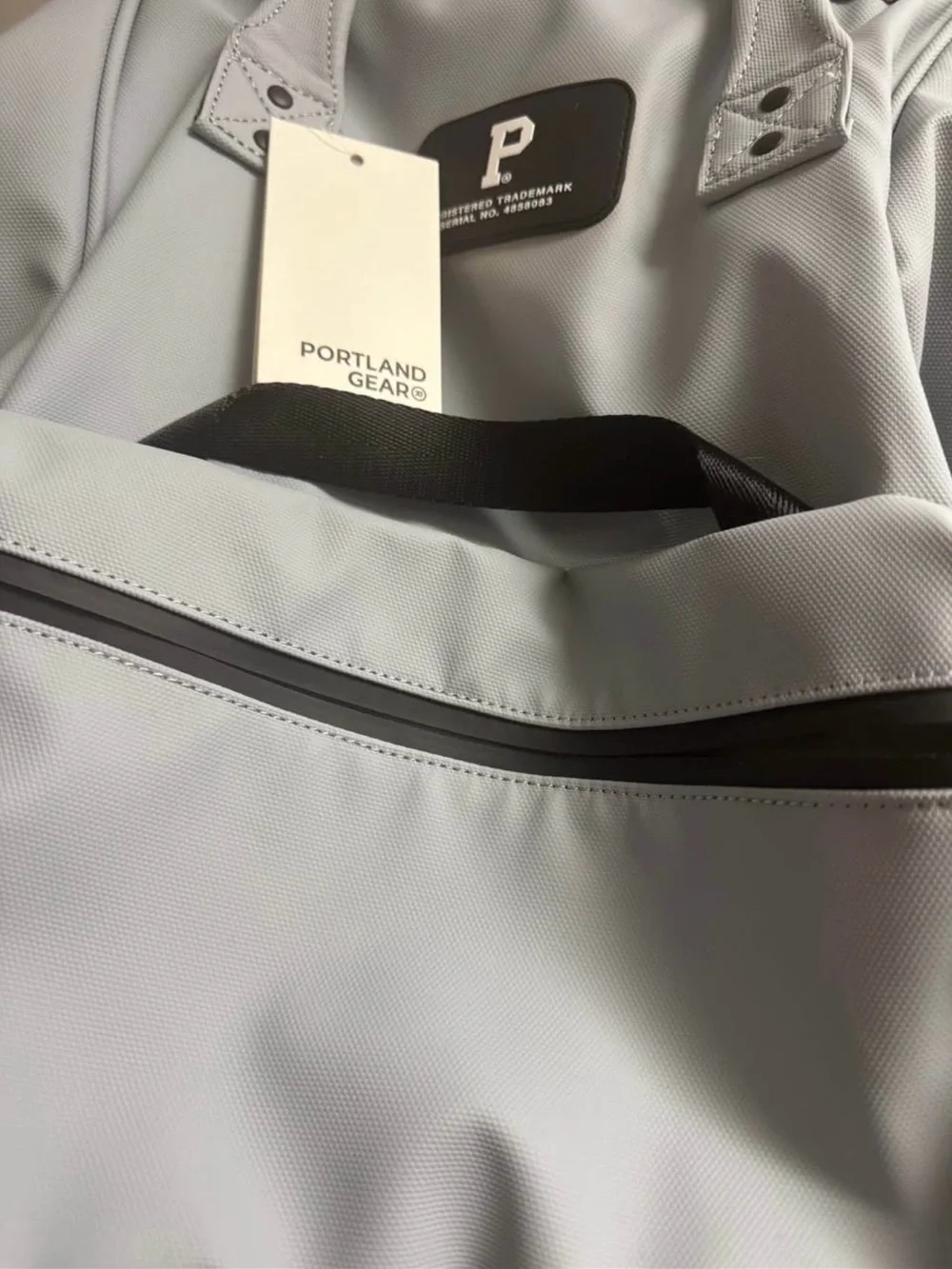 Cloud Gray Portland Gear Travel or Everyday Backpack with Top Handle- never used